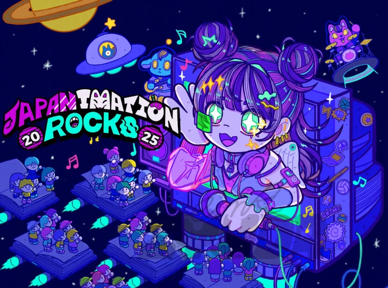 万博 『OSAKA MUSIC LOVER -JAPANIMATION ROCKS-』 メインビジュアル・ロゴ
