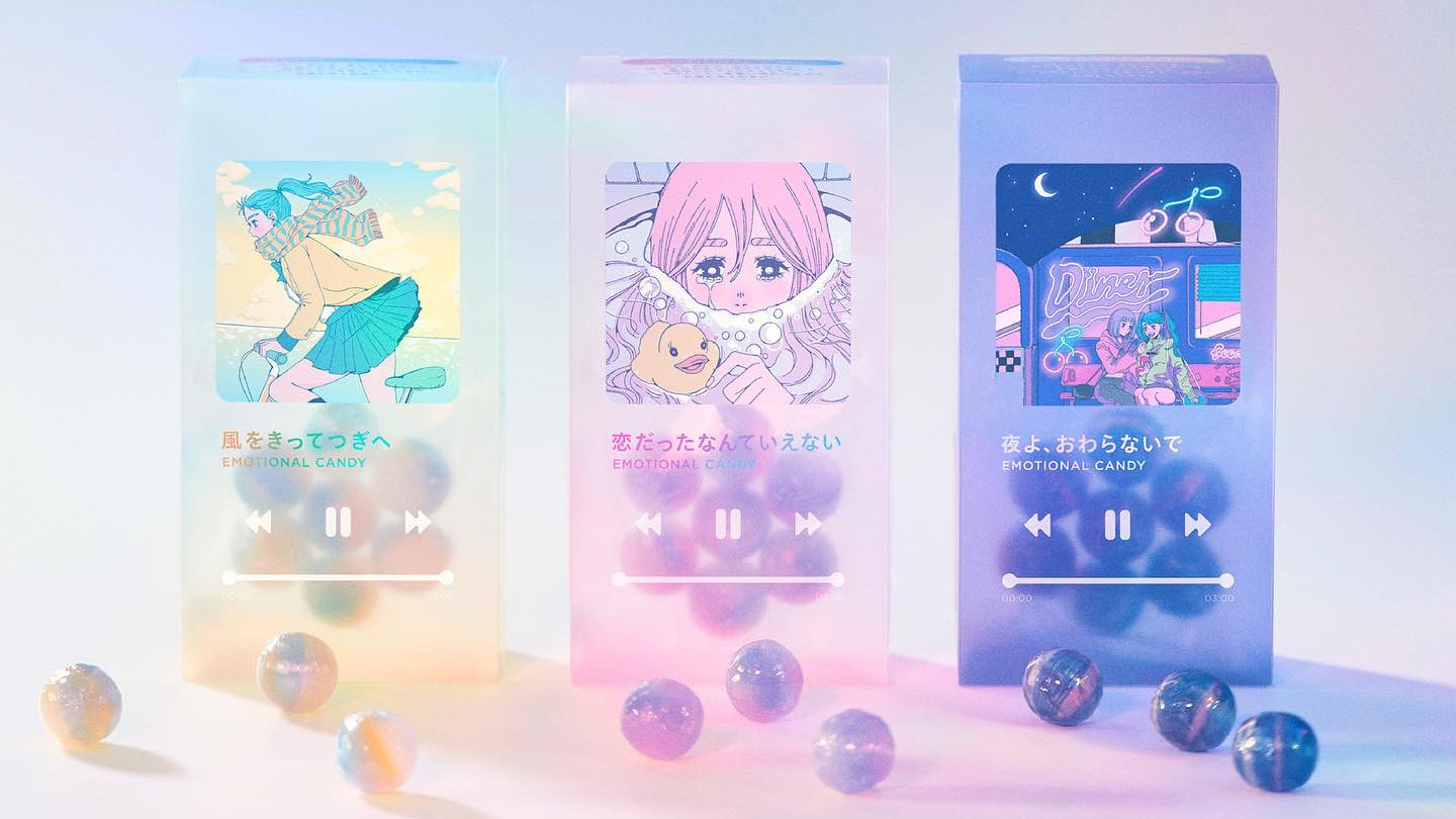 PLAZA×カンロ「EMOTIONAL CANDY」パッケージ
