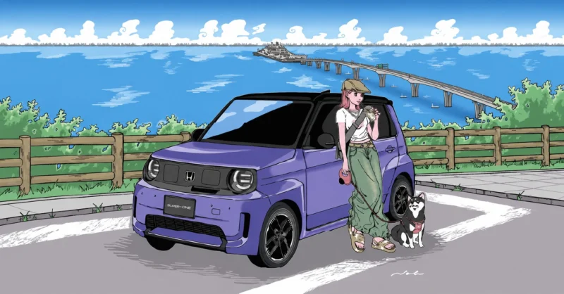 【Nah】千葉県Honda Cars限定うちわイラスト
