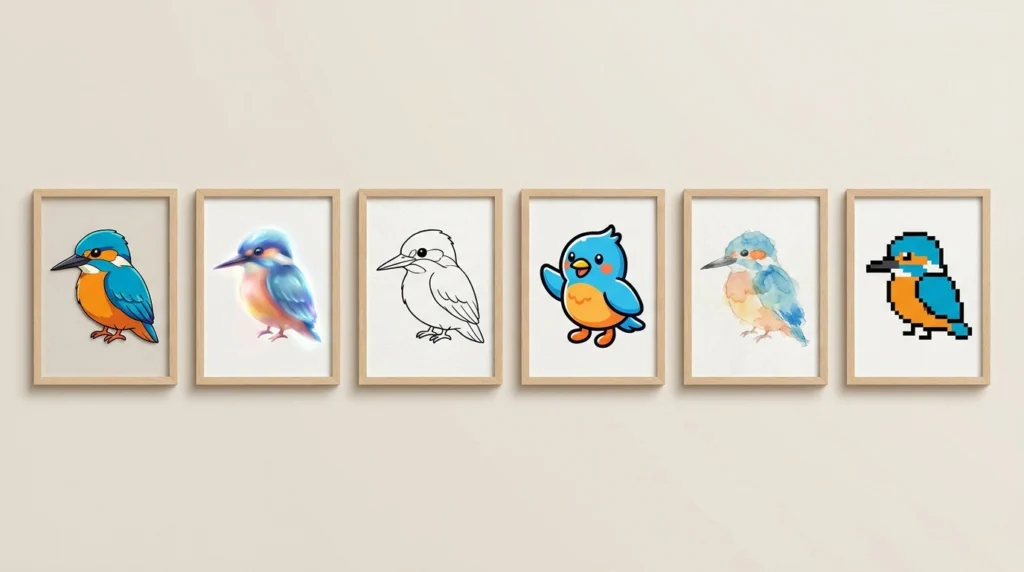 画風タッチ図鑑：線画から厚塗り・版画・ドット絵まで、用途で選ぶイラストの語彙集