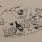 good good days 「書く」って自由なんだTシャツ イラスト